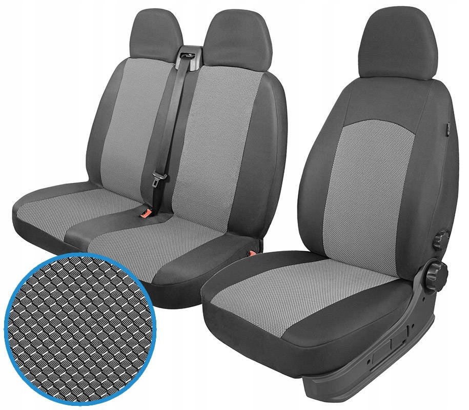 

Renault Traffic Opel Vivaro Pokrowce Na Fotele 2+1