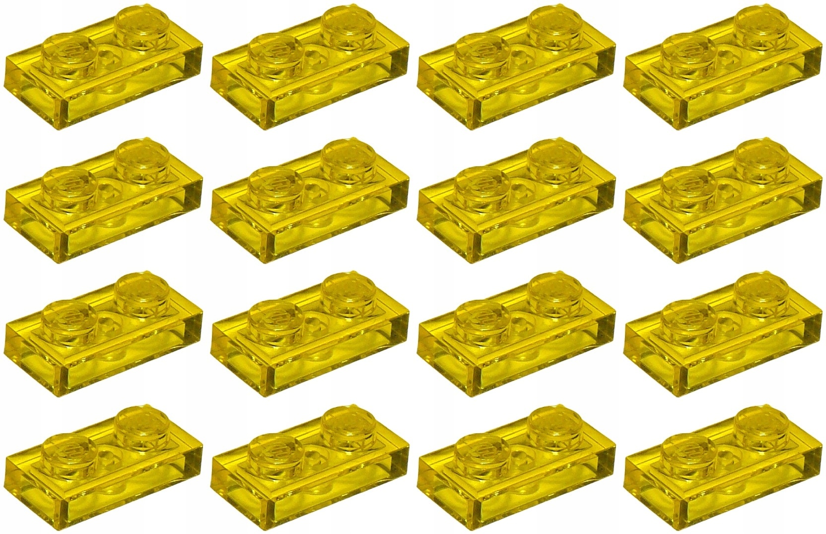 

Lego 3023 Płytka 1x2 przezroczy żółta (6g) 16 szt.
