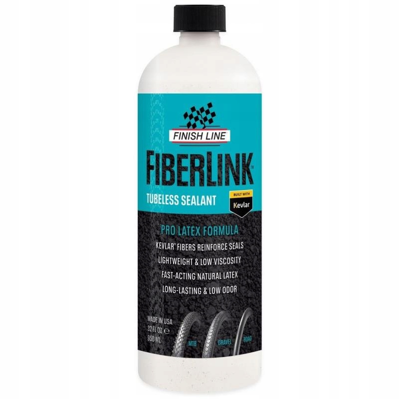 Finish Line FiberLink Tubeless Sealant Pro Latex 1000 ml láhev do bezdušový
