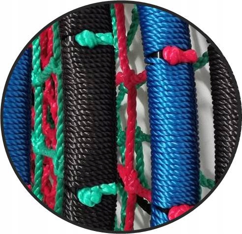 HUŚTAWKA BOCIANIE GNIAZDO 120cm do 150kg MOCNA Z grubych lin Szerokość produktu 120 cm