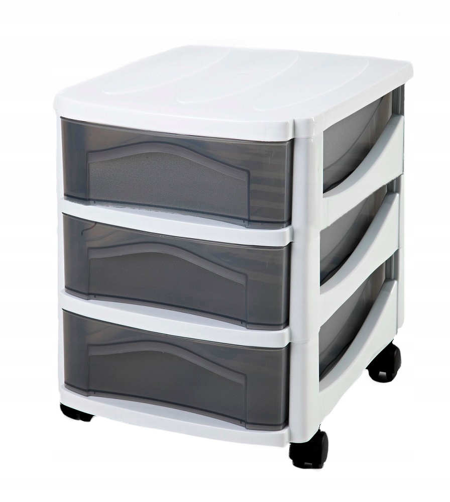 Praktyczna Szafka Regał Na Kółkach Pod Biurko Kontenerek Z Szufladami Bm