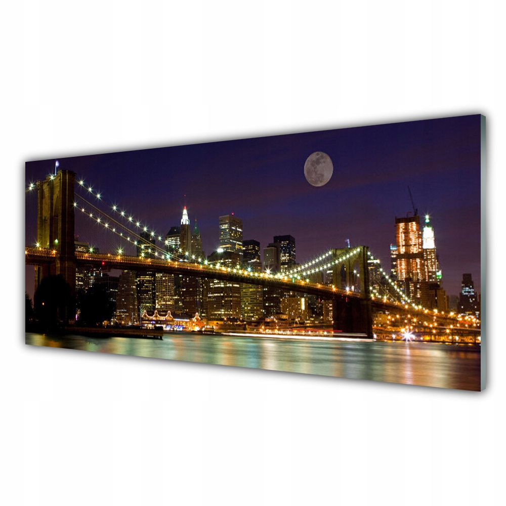 

Fotoobraz akryl z grafiką 125x50 Most Architektura