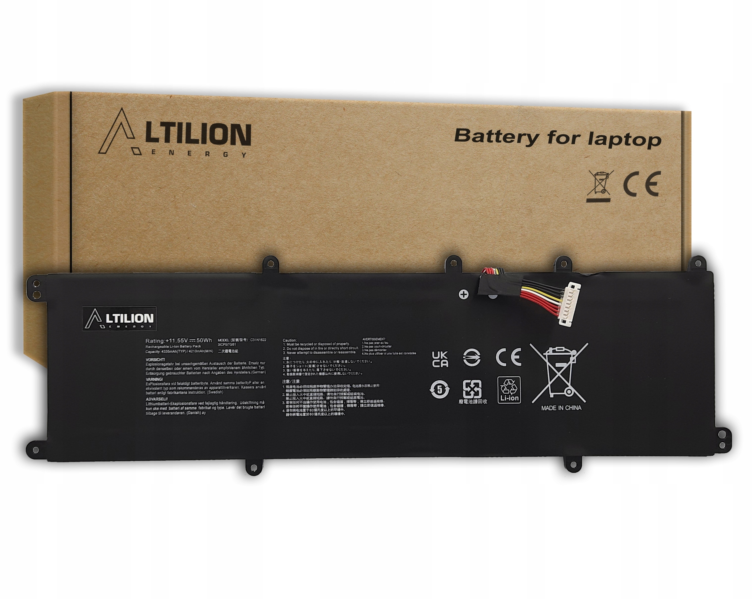 Batéria C31N1622 Asus ZenBook UX530 UX530U UX530UQ UX530UX