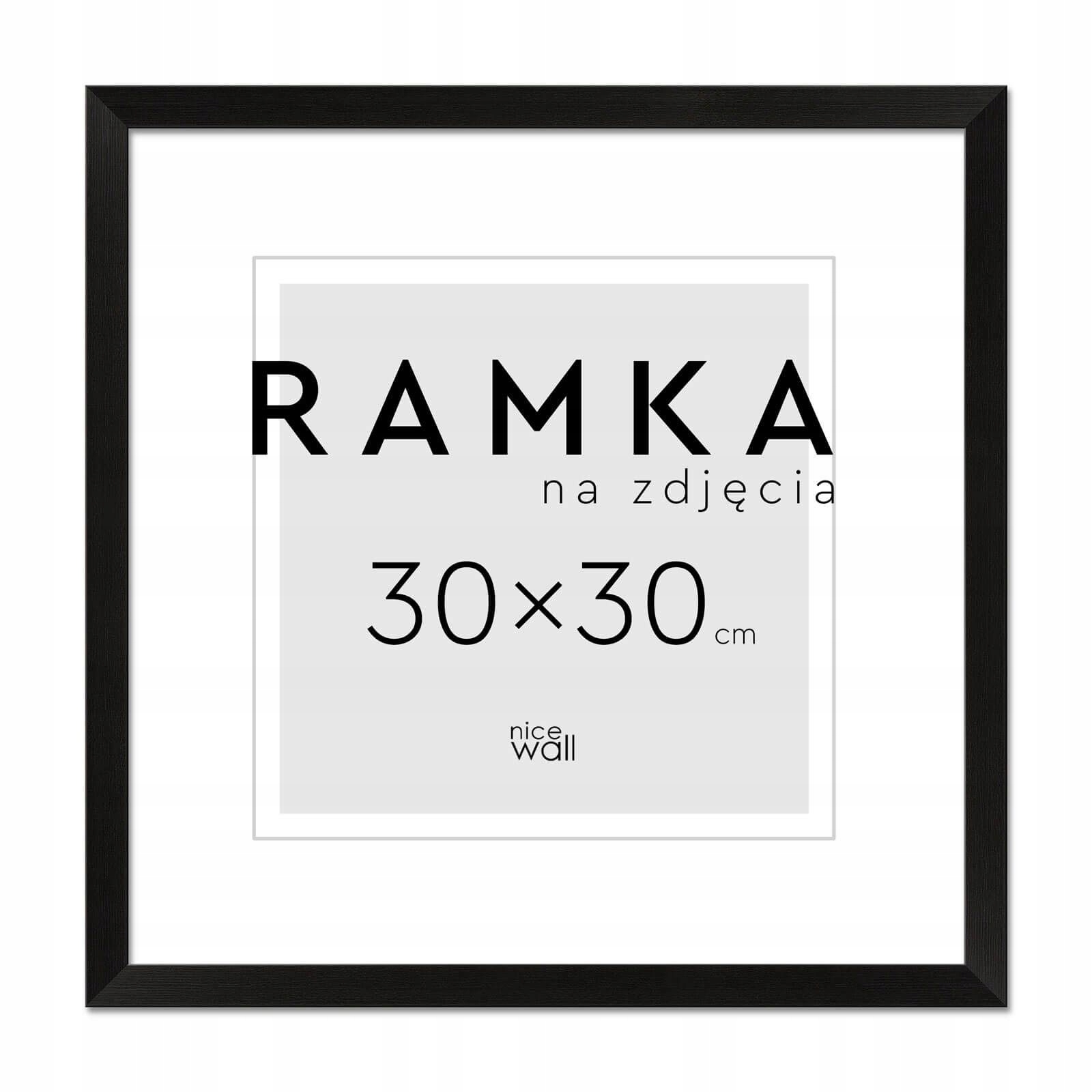

Rama na zdjęcia 30x30 cm Czarna