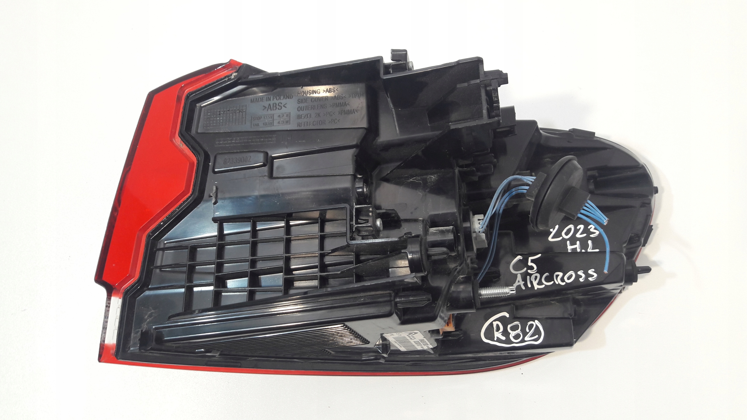 CITROEN C5 AIRCROSS left rear light 9845247680 (R82)
