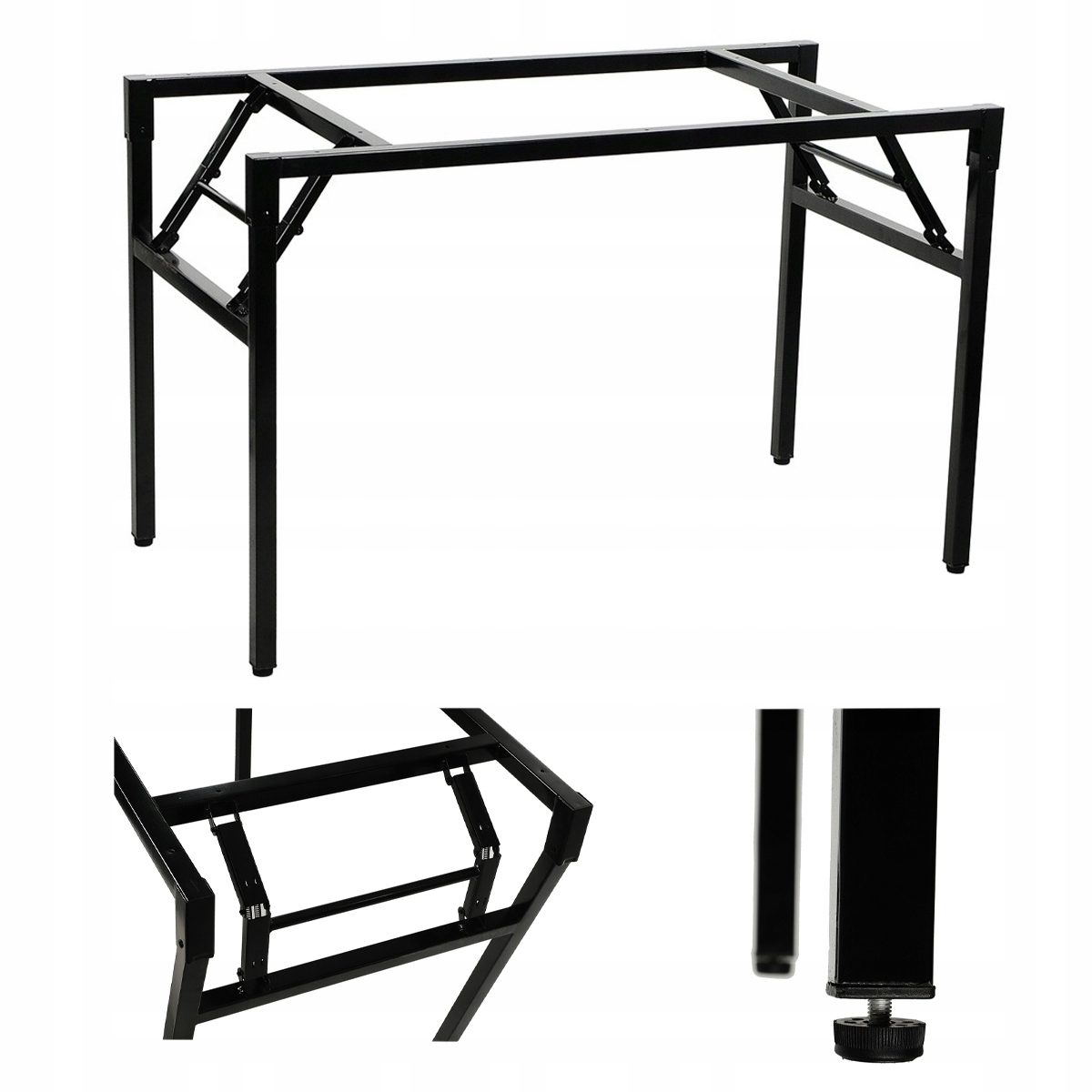 Skladací Rošt Na Stôl NY-A024 116x66 cm Čierna Nastaviteľná Pätka