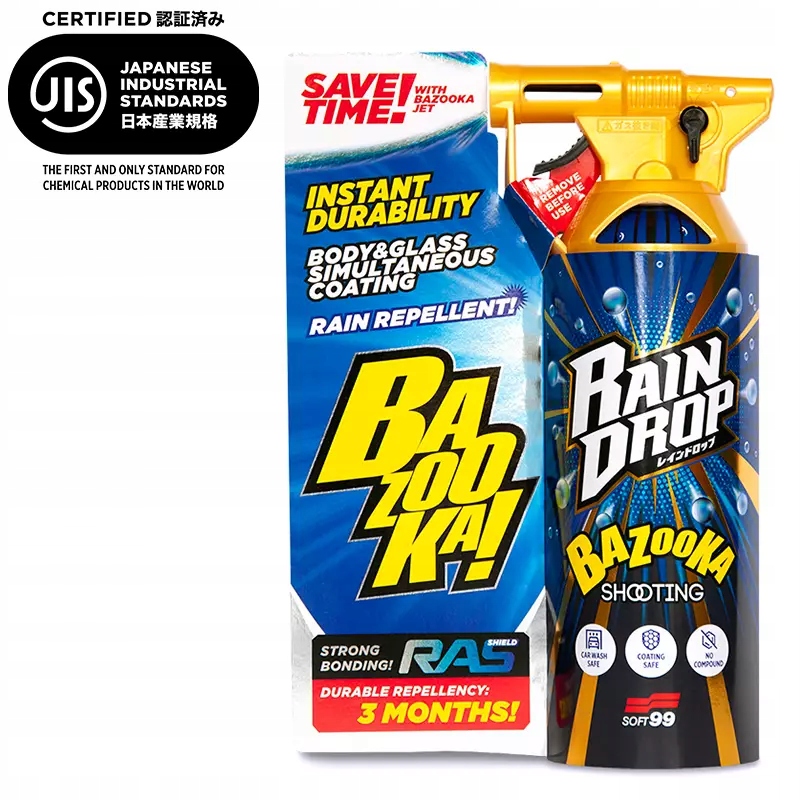 SOFT99 Rain Drop produkt do szybkiego zabezpieczenia lakieru, szyb, plast