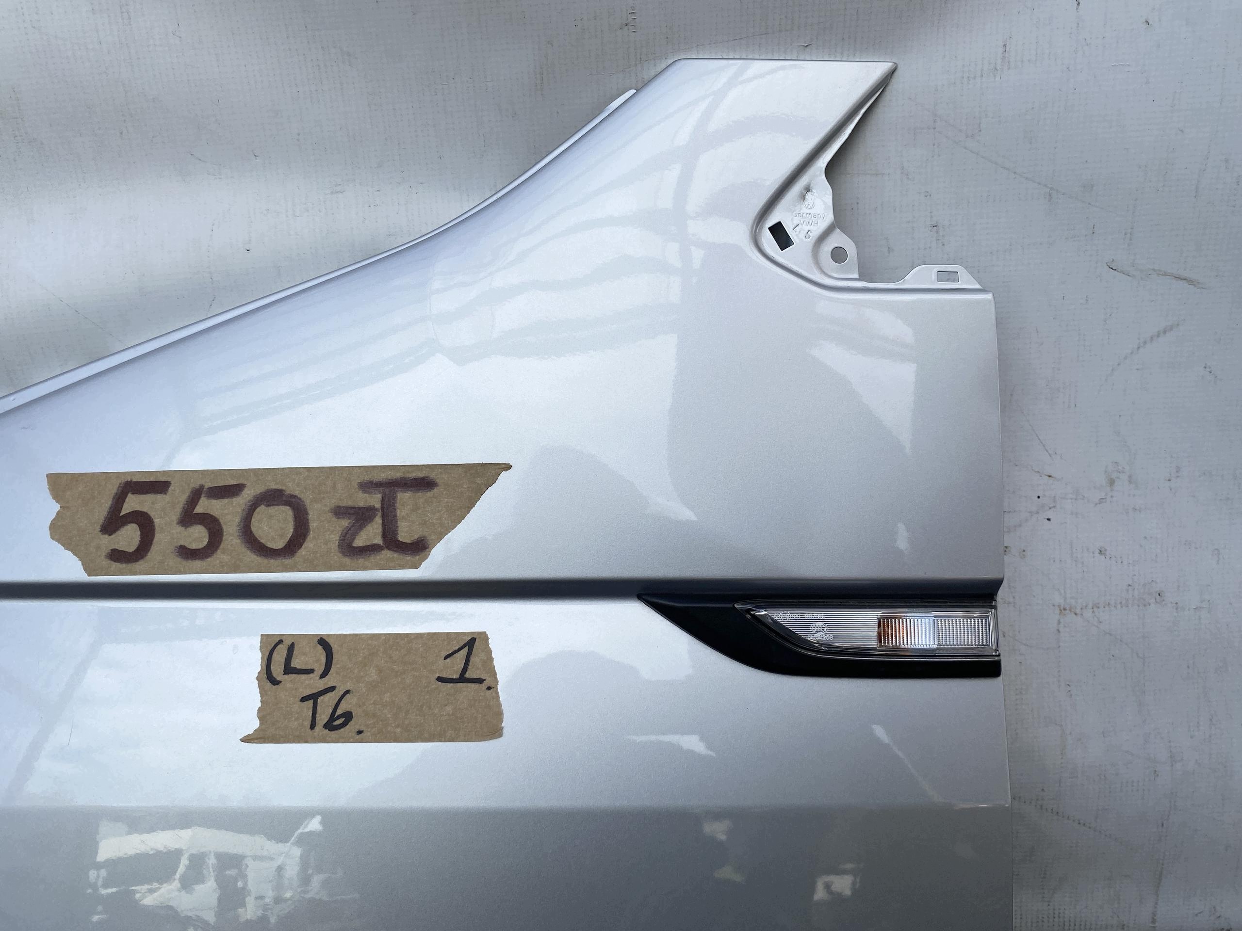 VW TRANSPORTER T6 15- fender front left SREBRNY 7E0821195 original