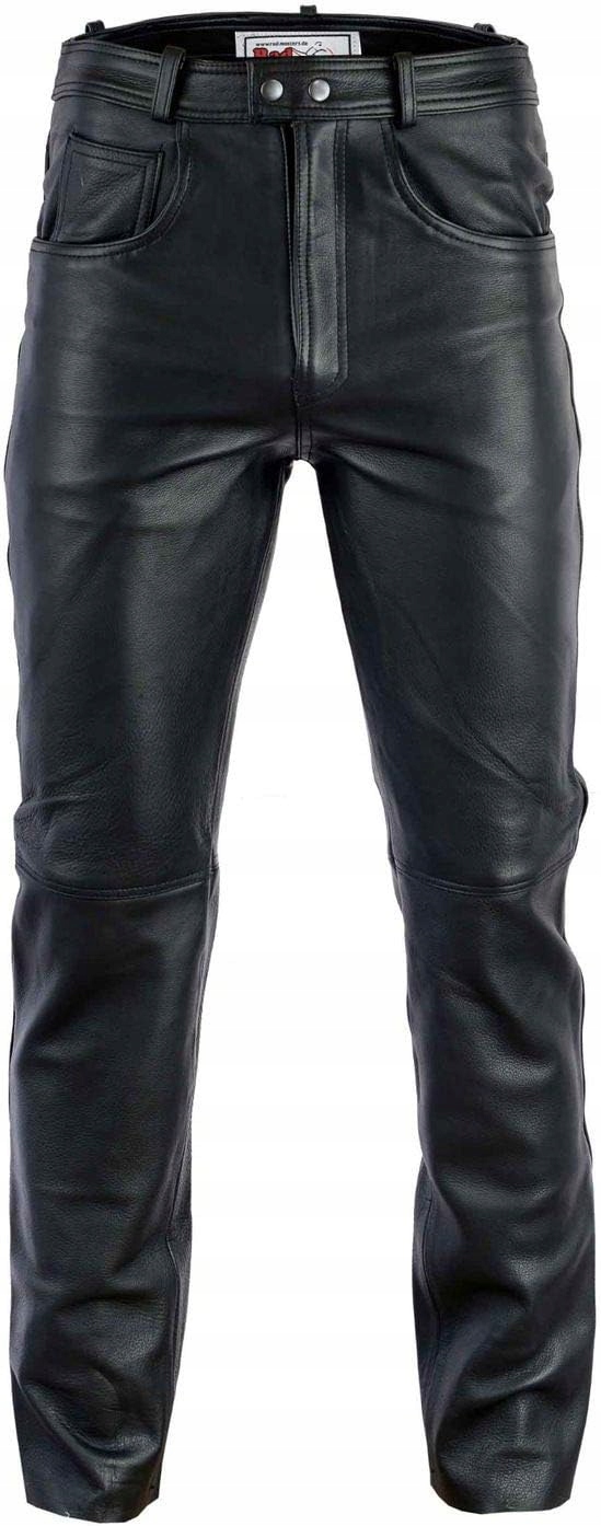 SPODNIE MOTOCYKLOWE SKÓRZANE CZARNE RADMASTERS r. 2XL Rozmiar 2XL/3XL
