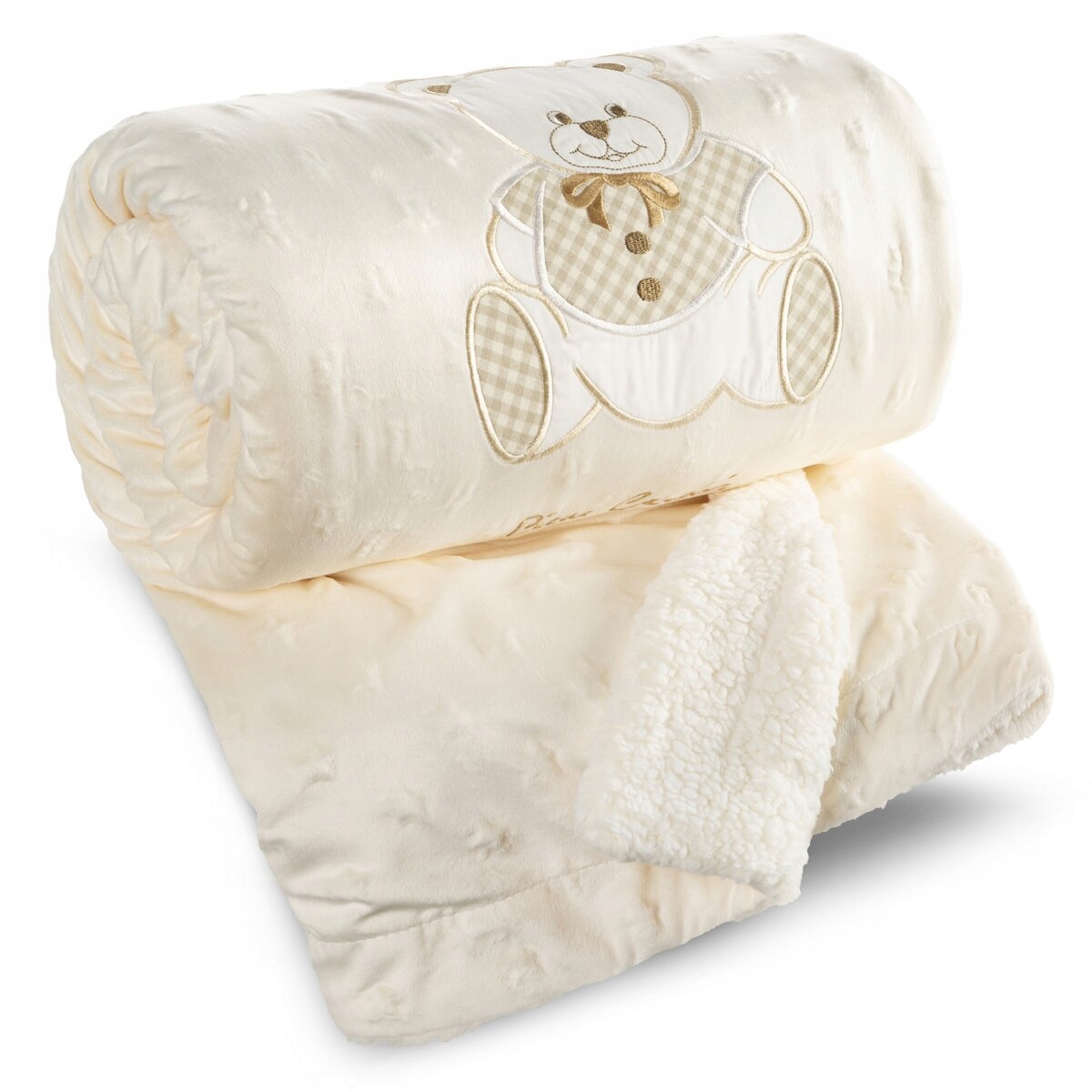 Deka Pierre Cardin BABY4 110x140 Pierre Cardin Eurofirany béžová hvězdičky medvídek