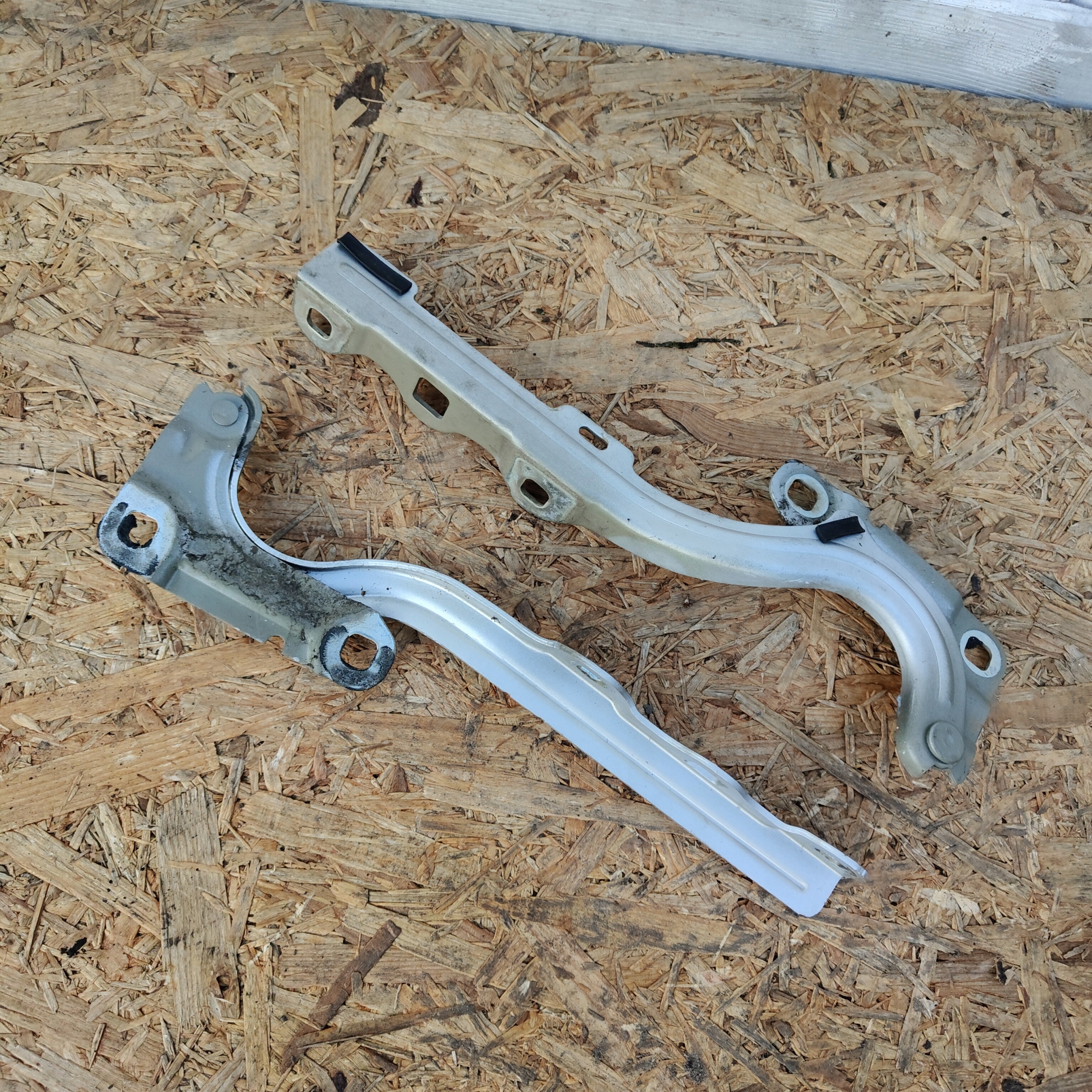 bonnet hinges right left KOMPLET OPEL CROSSLAND X silver