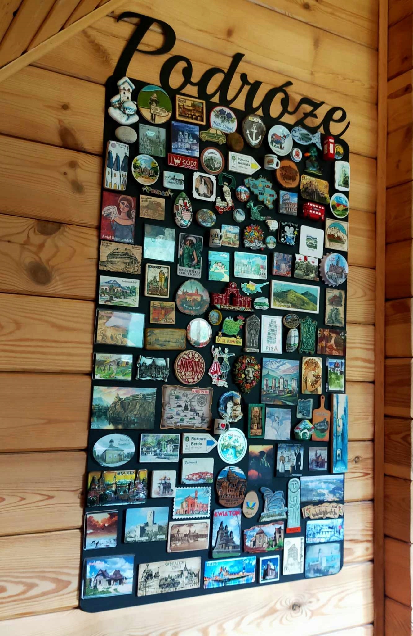 na magnety Kovová Plechová tabule obdélníková s nápisem Cestování 100x50