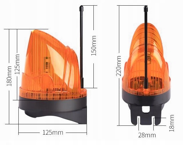 

Lampa Sygnalizacyjna Torch Led 230V Antena