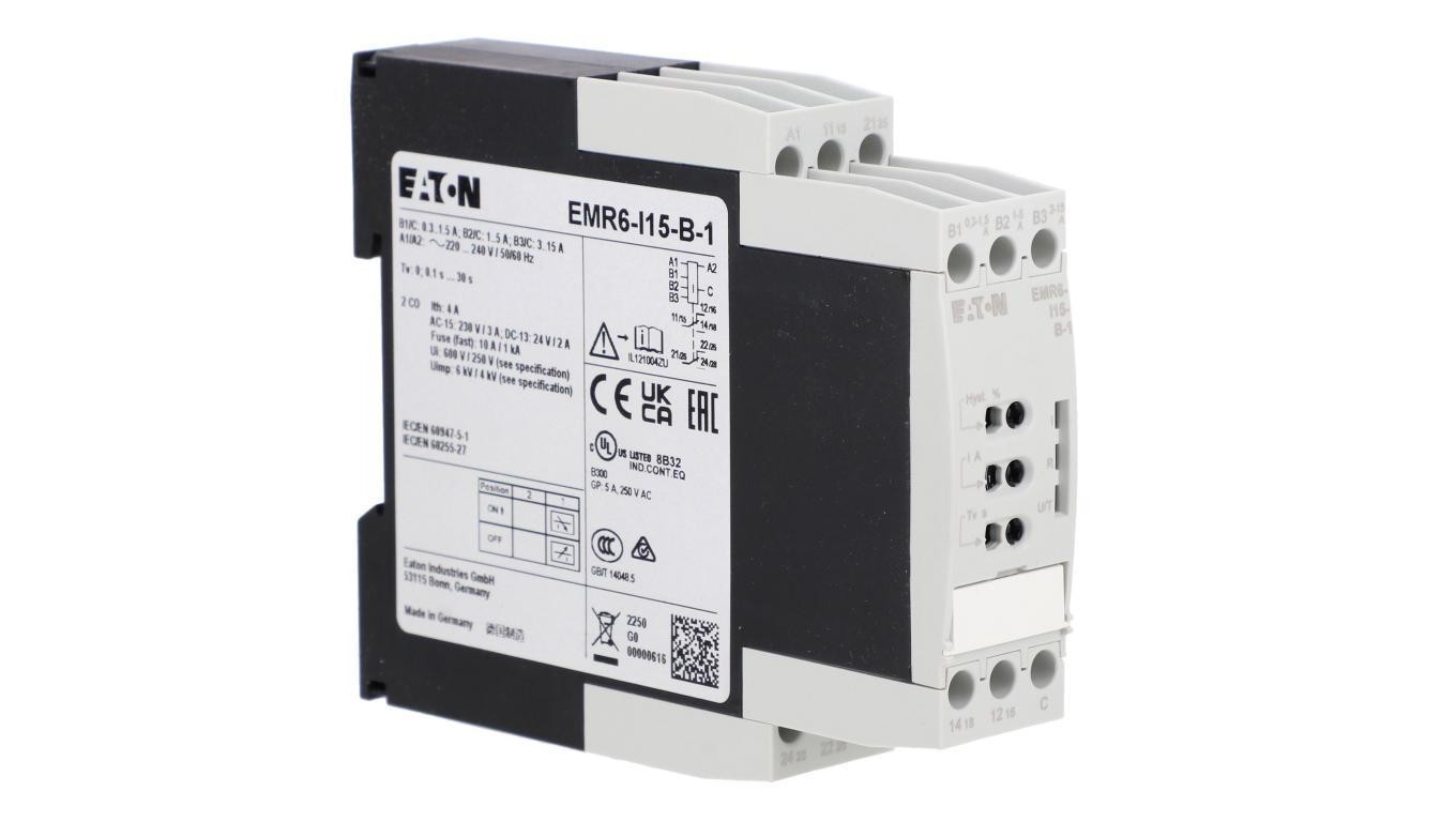 Przekaźnik Prądowy Eaton 0.3-15A 24-240V Ac/dc Monitorujący EMR6-I15-B-1 18