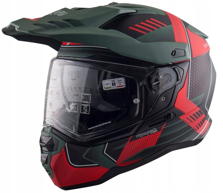 Nos NS-9 Omega Red Matt Motocyklová Prilba Cross Enduro Off-road Červená Mat