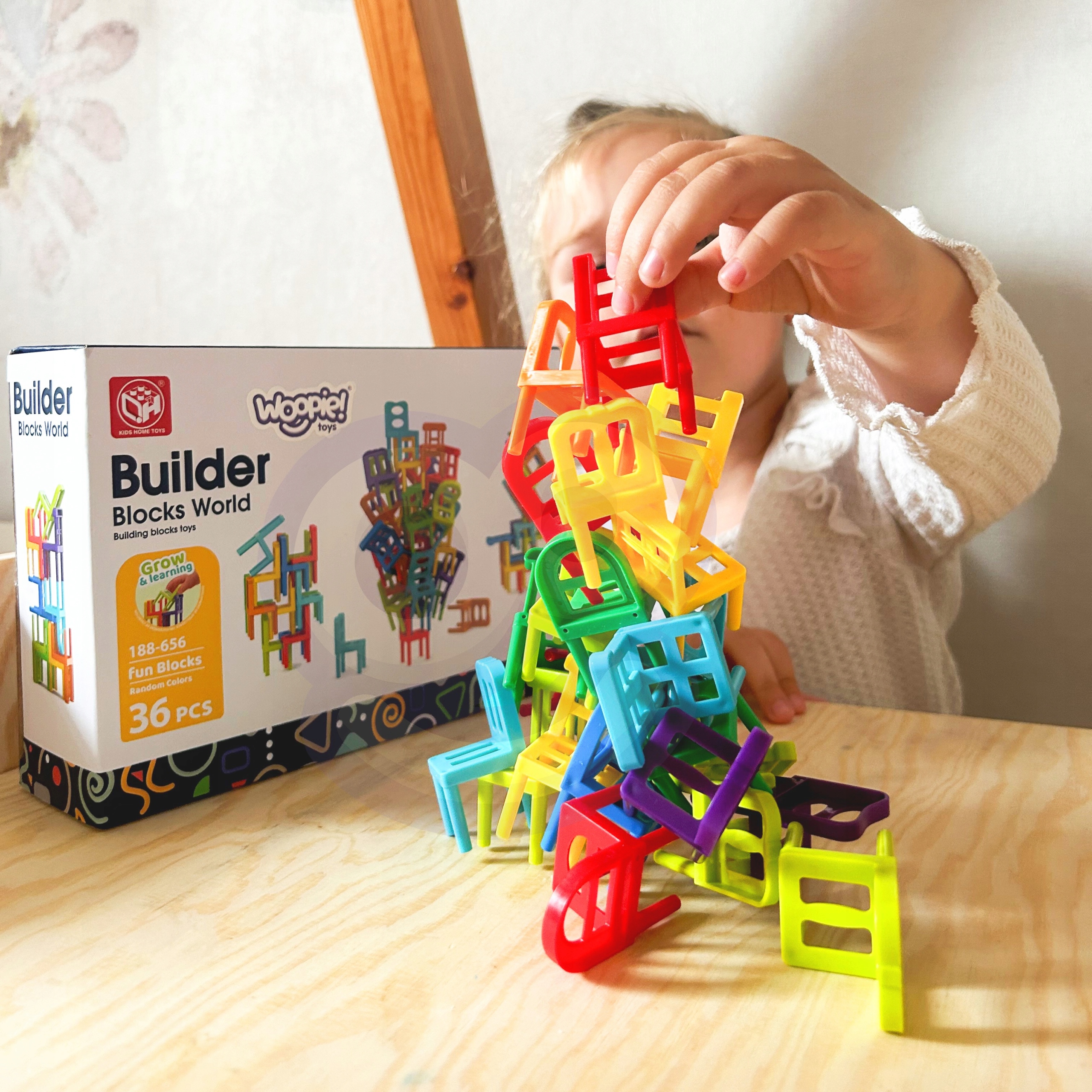 GRA ZRĘCZNOŚCIOWA BALANSUJĄCE KRZESŁA SPADAJĄCE KRZESEŁKA BALANCE WOOPIE Marka Woopie