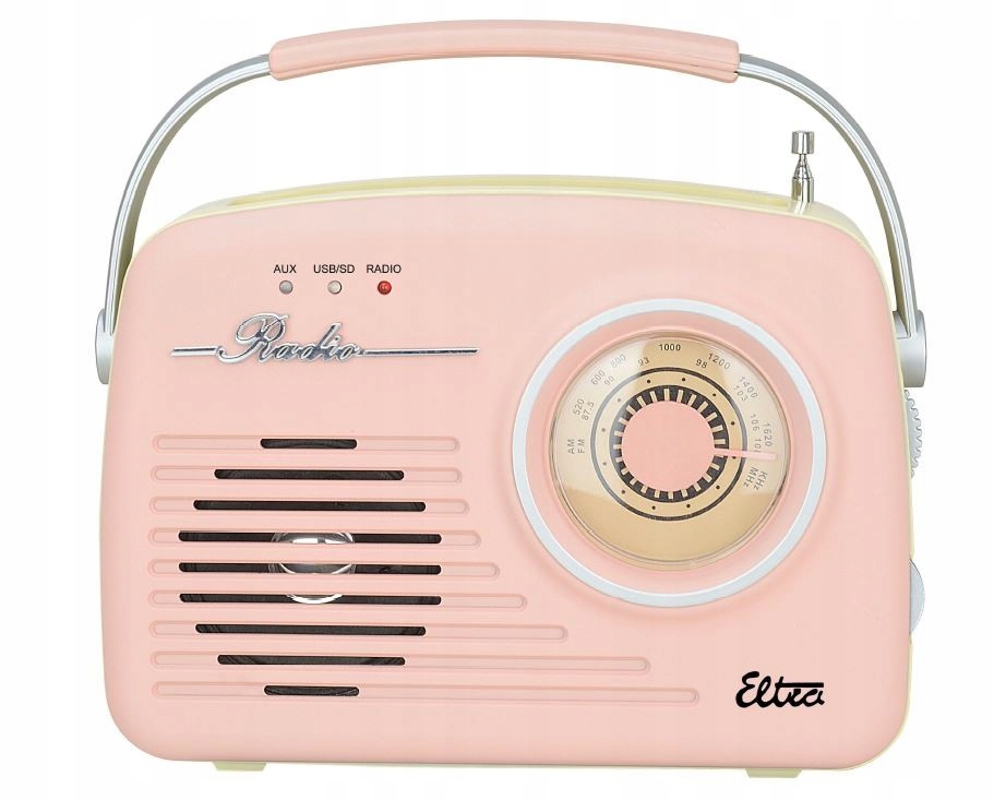 Eltra Rádio Luiza Retro SP-11 MP3 Usb Sd Růžové