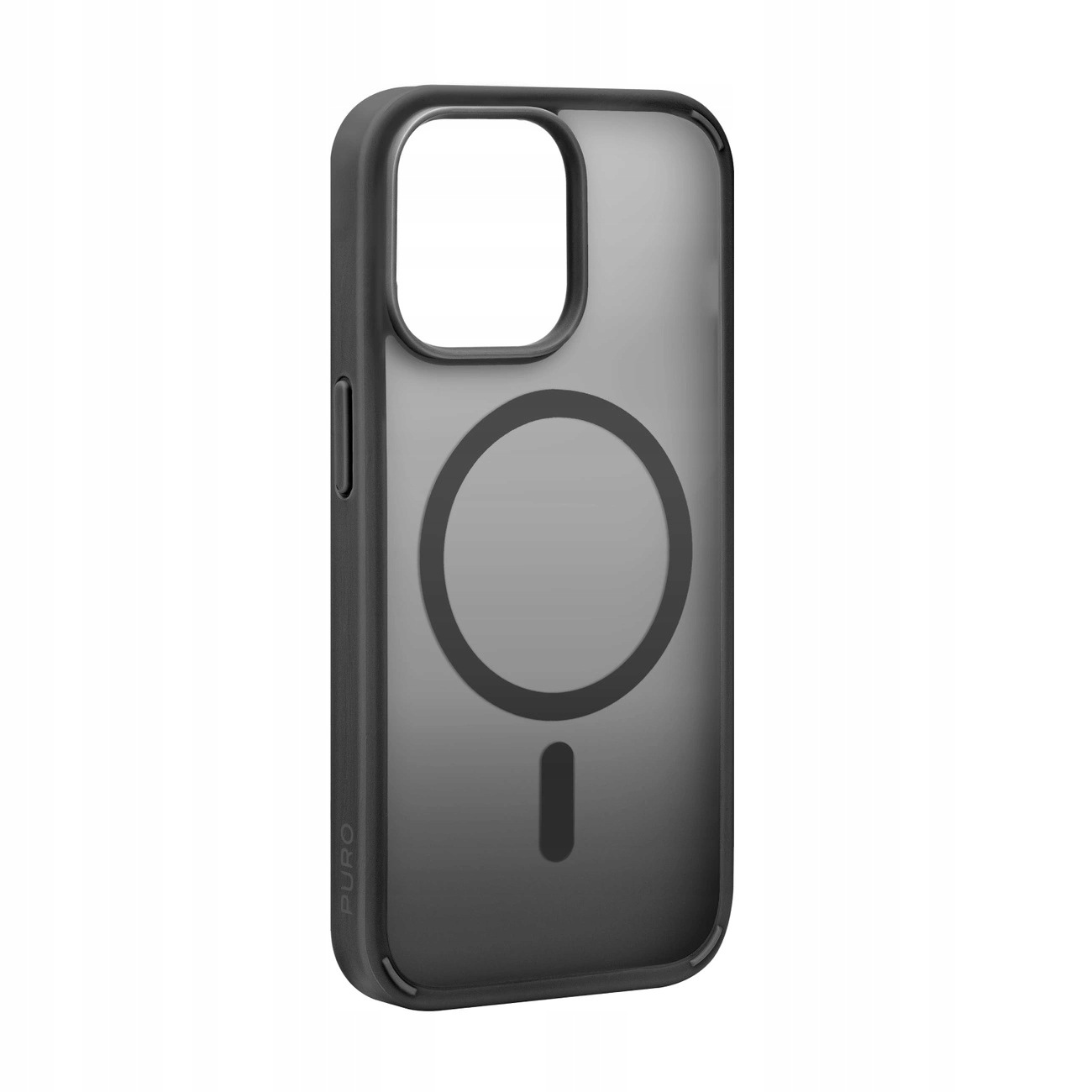 Etui silikonowe Puro Gradient MagSafe do iPhone 15 Pro Max czarne