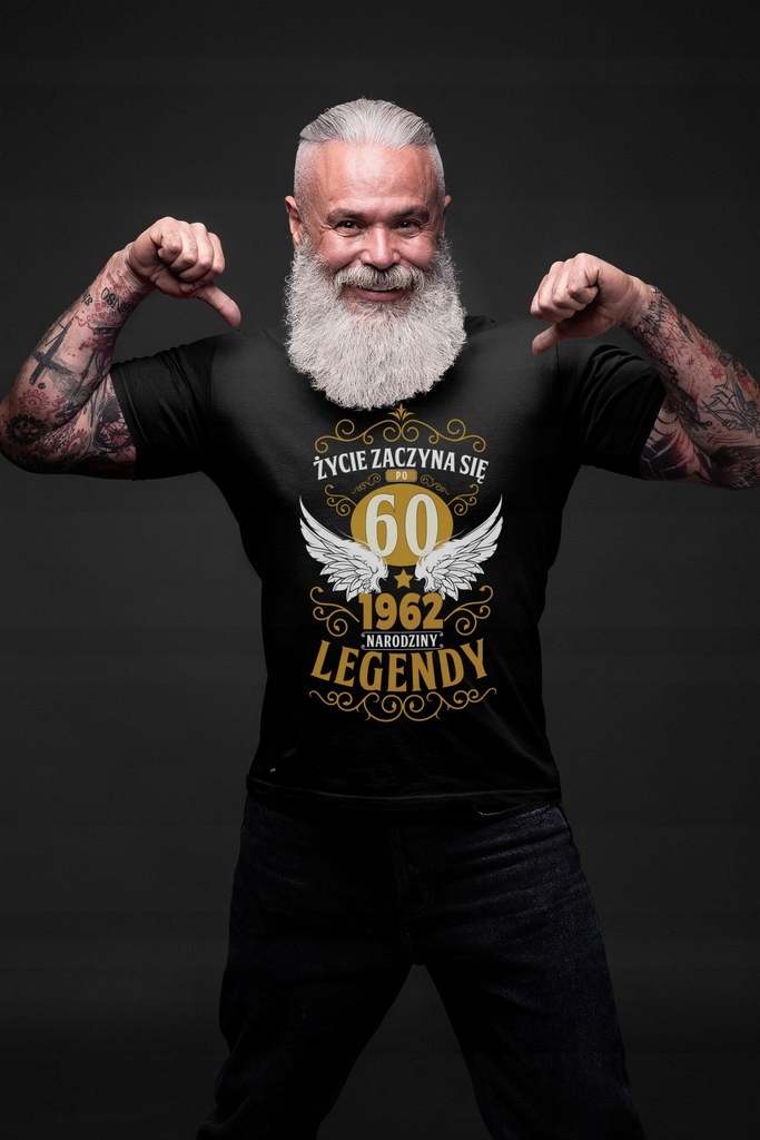 KOSZULKA MĘSKA PREZENT 60 URODZINY TATA DZIADEK Rodzaj gadżetu filmowy gamingowy książkowy, komiksowy muzyczny