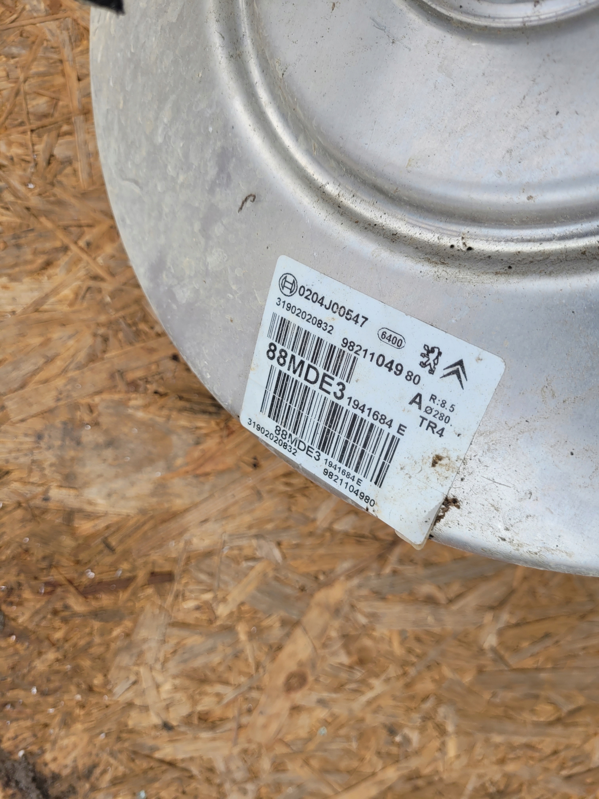 Servofreno servo BERLINGO PARTNER IV 9821104980