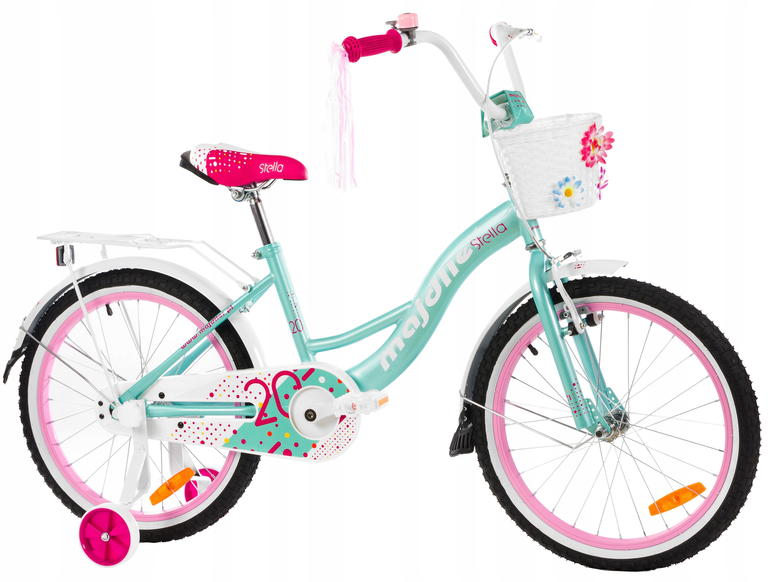 Rowerek dziecięcy STELLA 20 " Majdller + kółka boczne ROWER damka