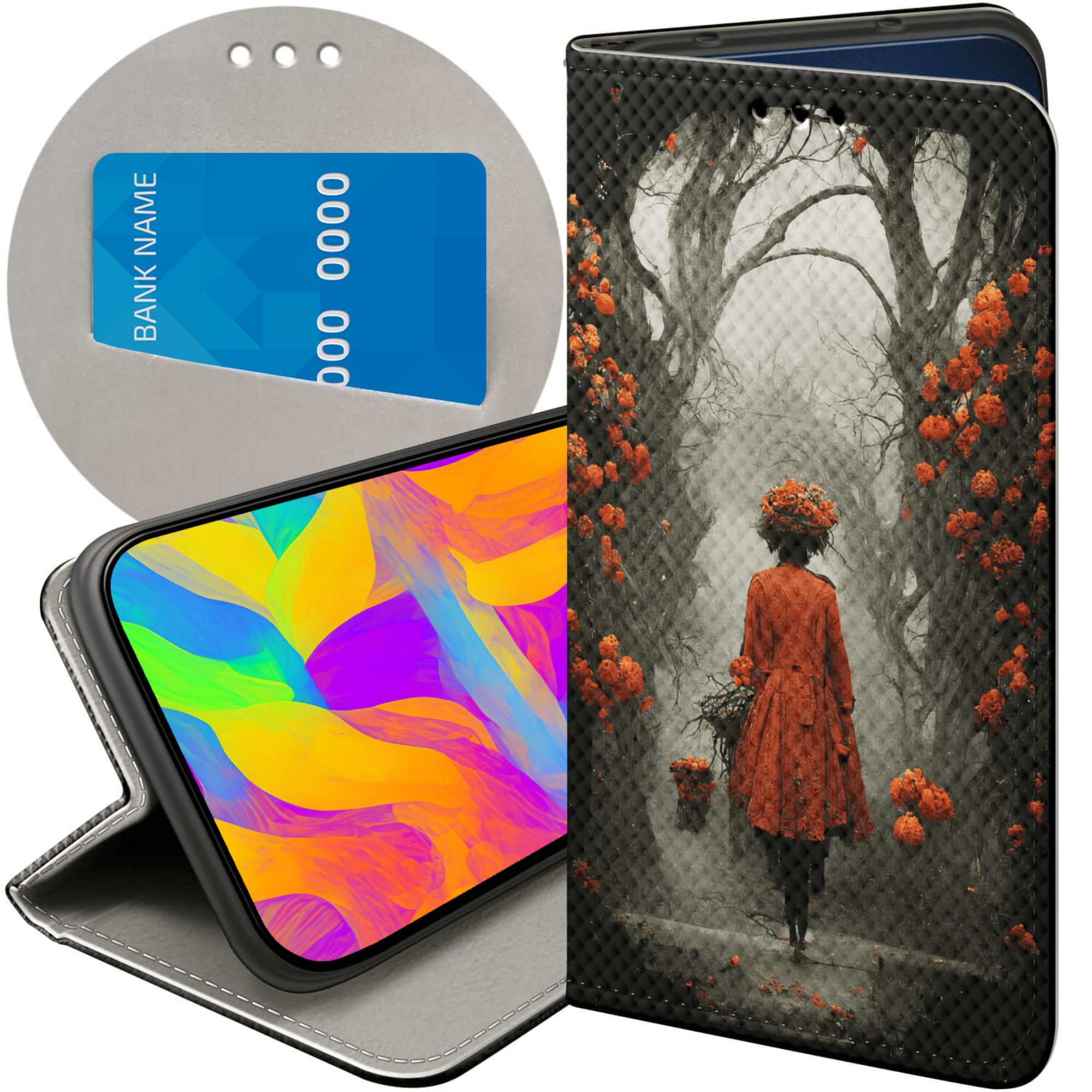 Etui Z Klapką Do Honor 400 Jesień Liście Autumn Futerał Pokrowiec