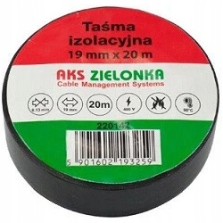 TAŚMA IZOLACYJNA IZOLACJA PCV 19MM/20M CZARNA