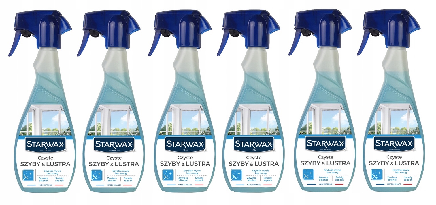 Levně 6xSTARWAX Čisté Skla & Zrcadla 500 ML