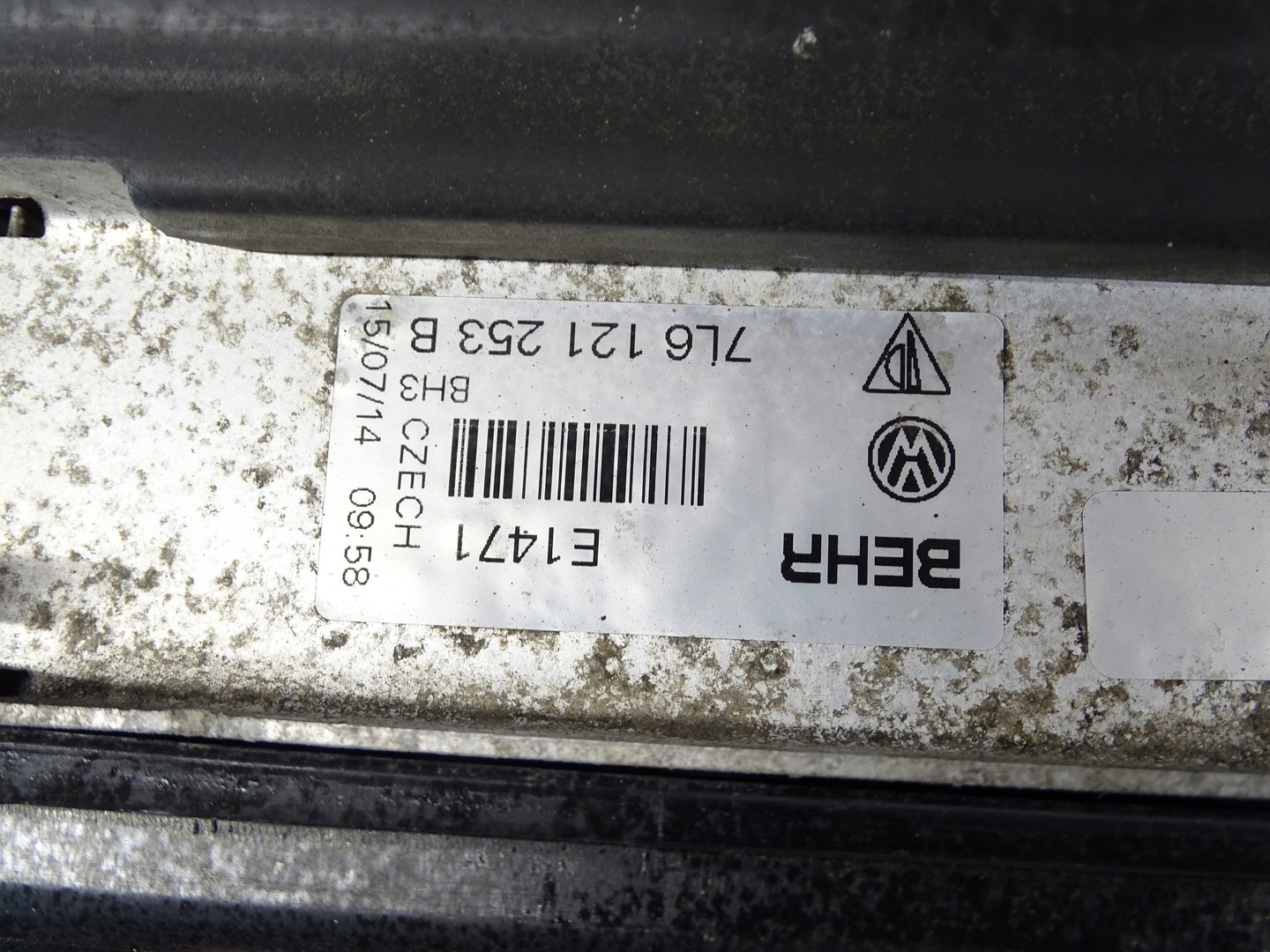 KPL support panel for radiators pillar iron radiator sider AUDI Q7 4L LIFT 3.0 CRC