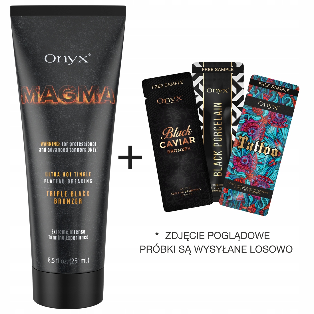 Onyx Magma silný bronzer pro pokročilé k opalování v soláriu +dárek