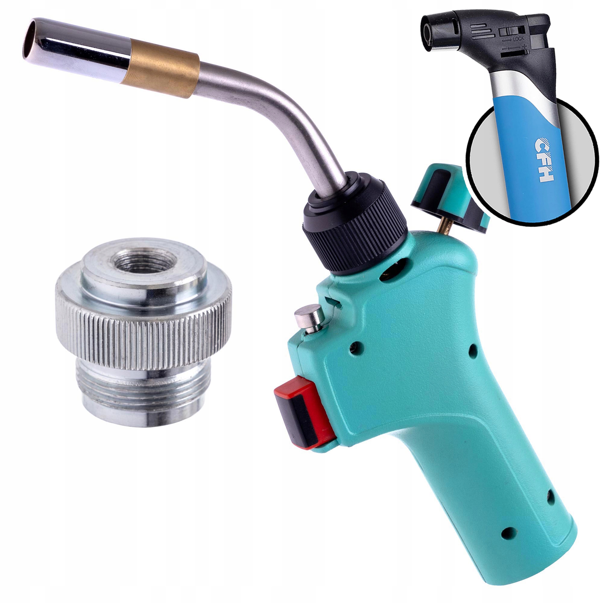 Plynový Hořák Mapp Propan Pro Turbo Pájení Adaptér 1" X 7/16" Cfh