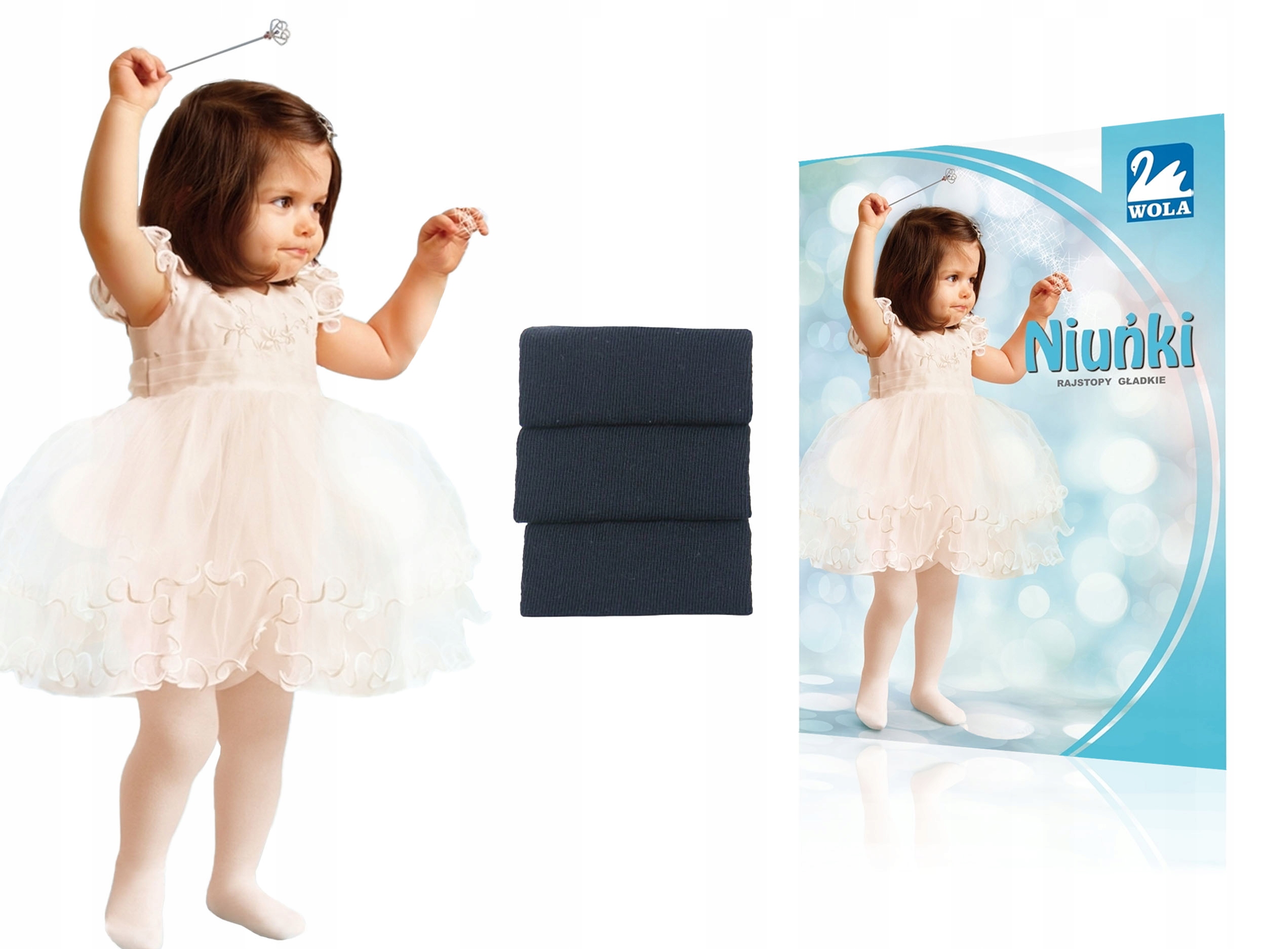 

Wola, rajstopy gładkie Niuńki, Navy 68, 80-86