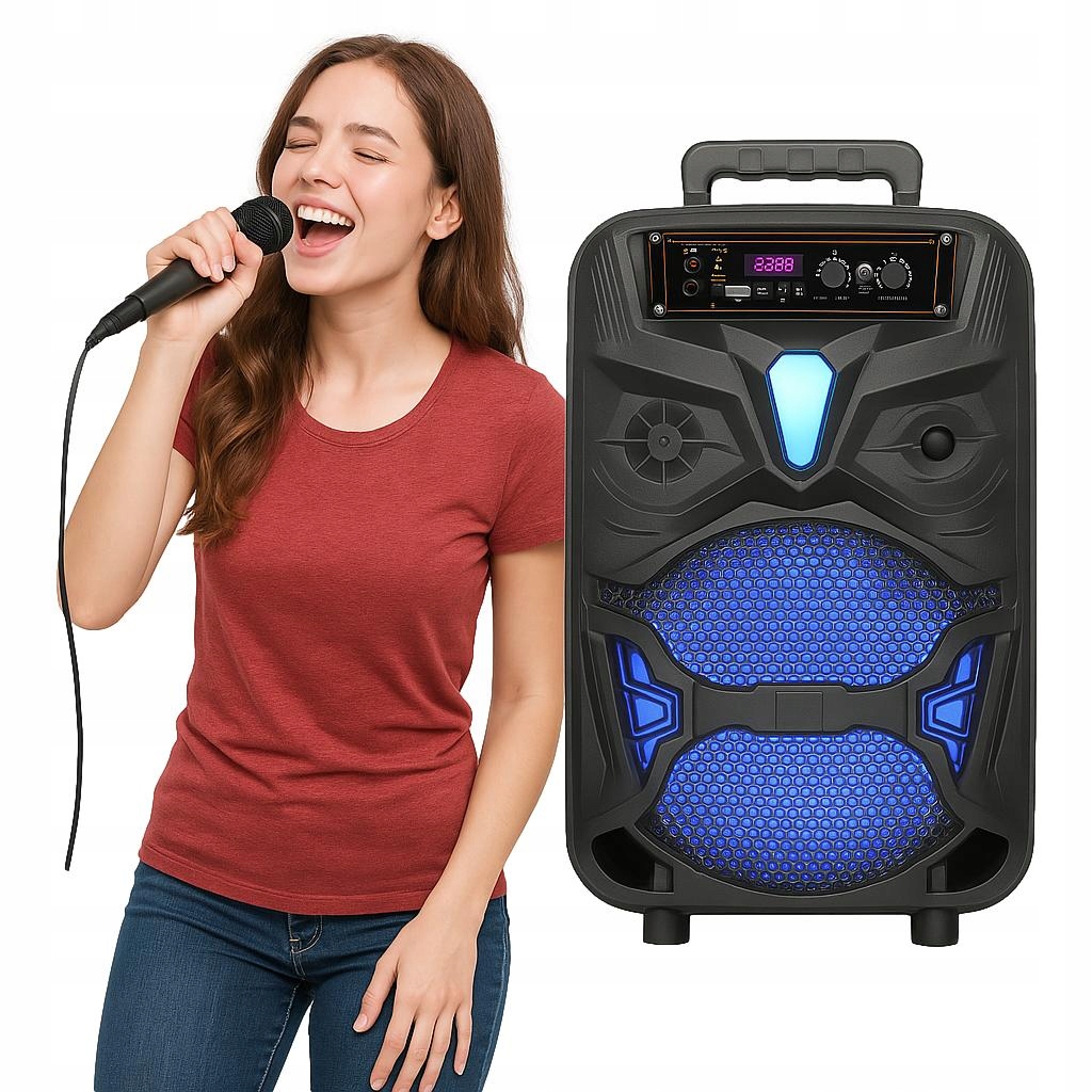 Sada pre Karaoke 2 mikrofóny Bluetooth Reproduktor na párty Boombox Darček
