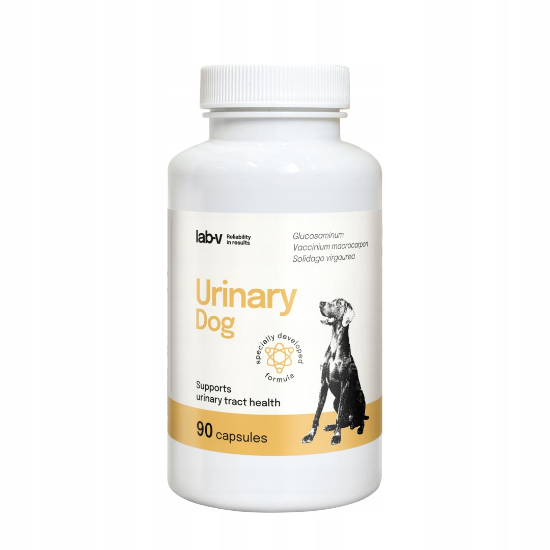 Lab-v Urinary Dog – Podpora při infekci močových cest u psů 90 kapslí