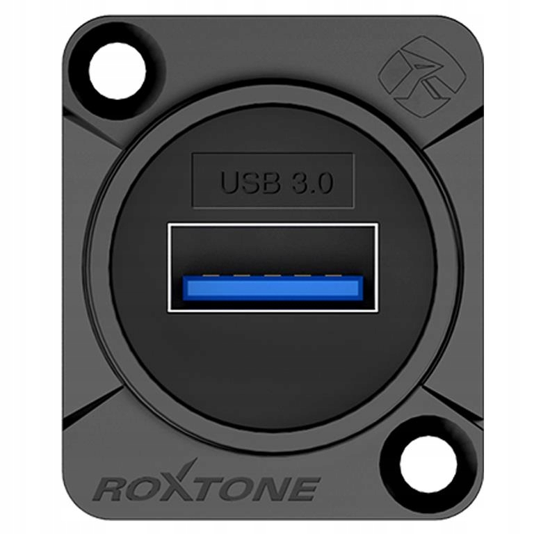 GNIAZDO USB 3.0 ZŁĄCZE PANELOWE INSTALACYJNE MONTAŻOWE ROXTONE RAU3D-B Marka Roxtone