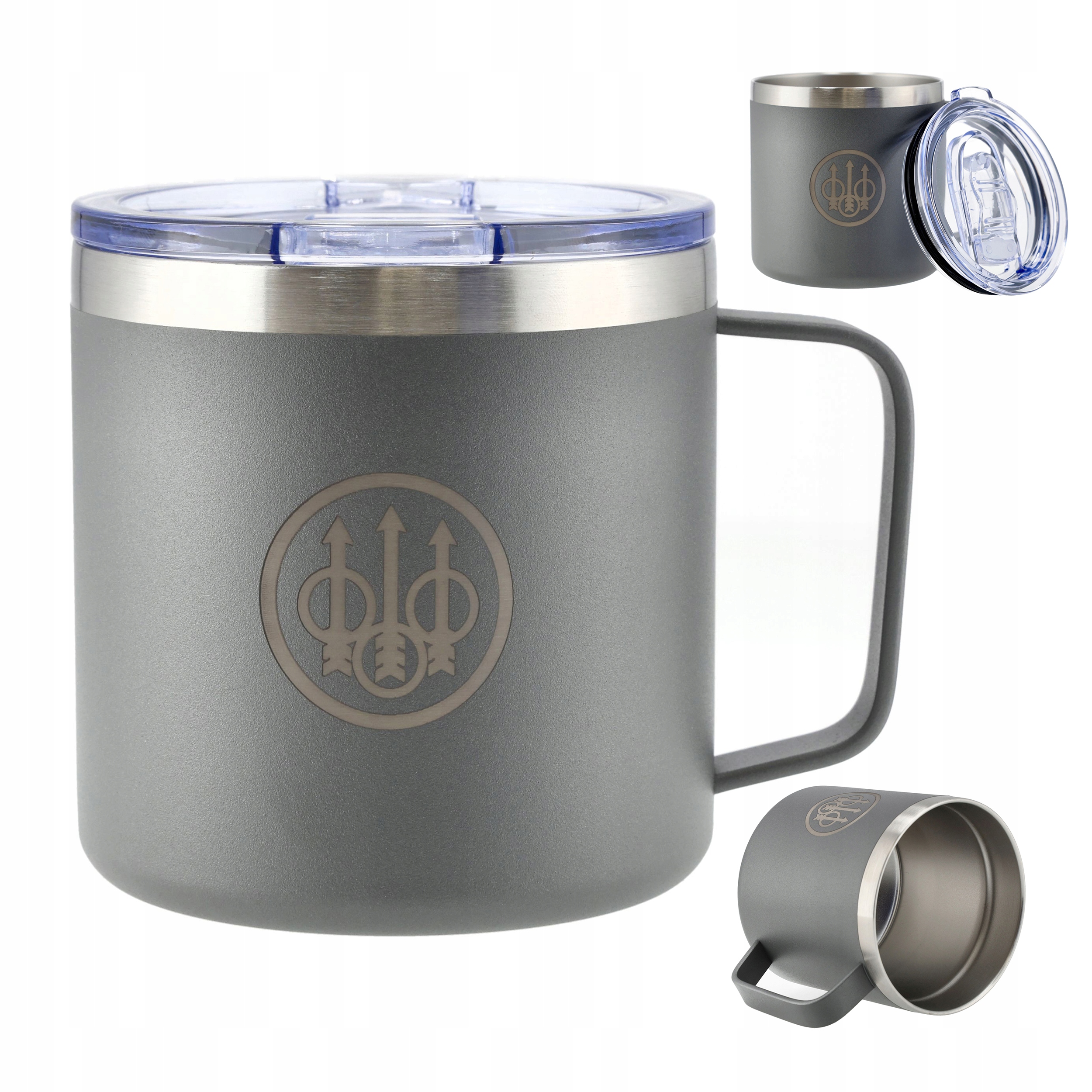 Termohrnek Beretta Coffee Mug 475 ml šedý, lovecký, ocel