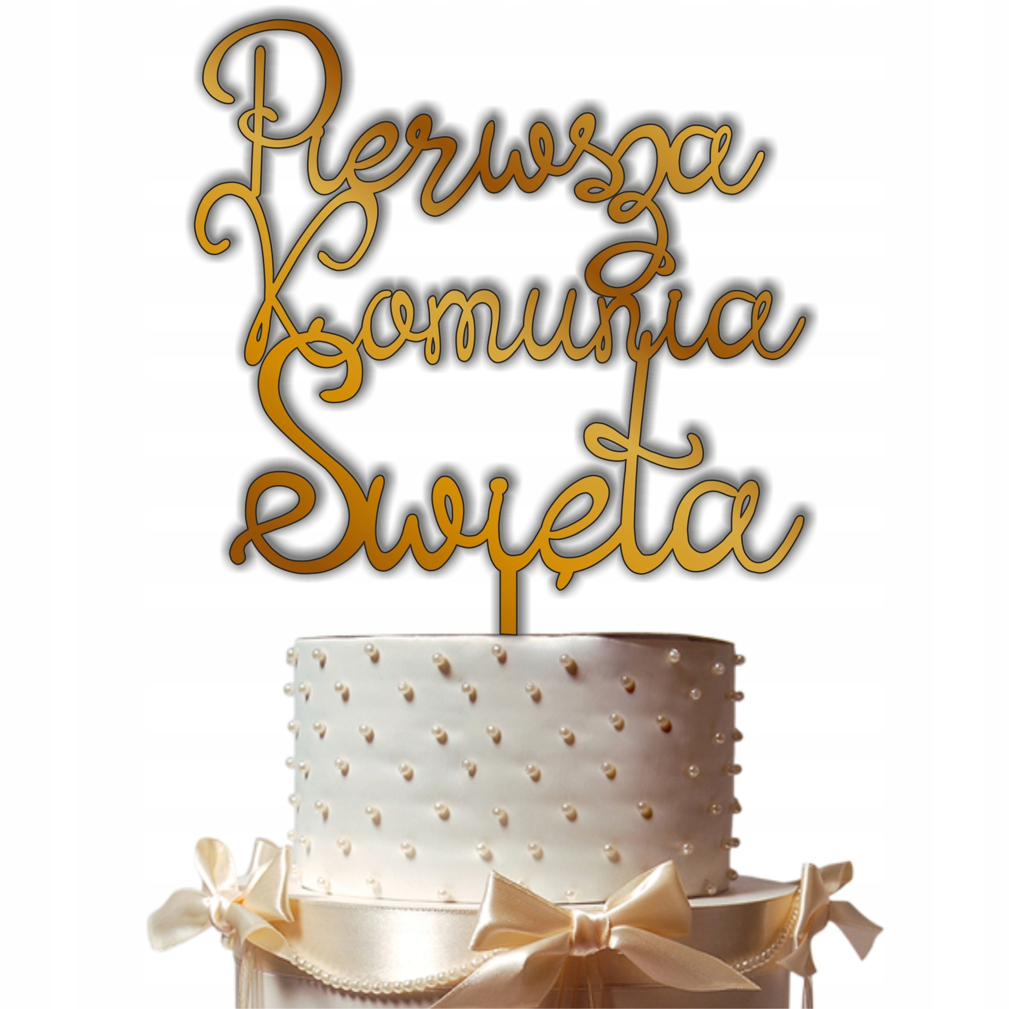 

Topper tort Komunijny Pierwsza Komunia Święta