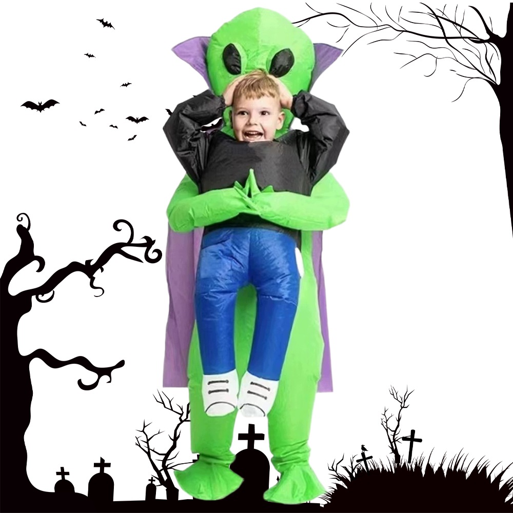 Nafukovací kostým mimozemšťana Bedee s ventilátorem na Halloween a karneval