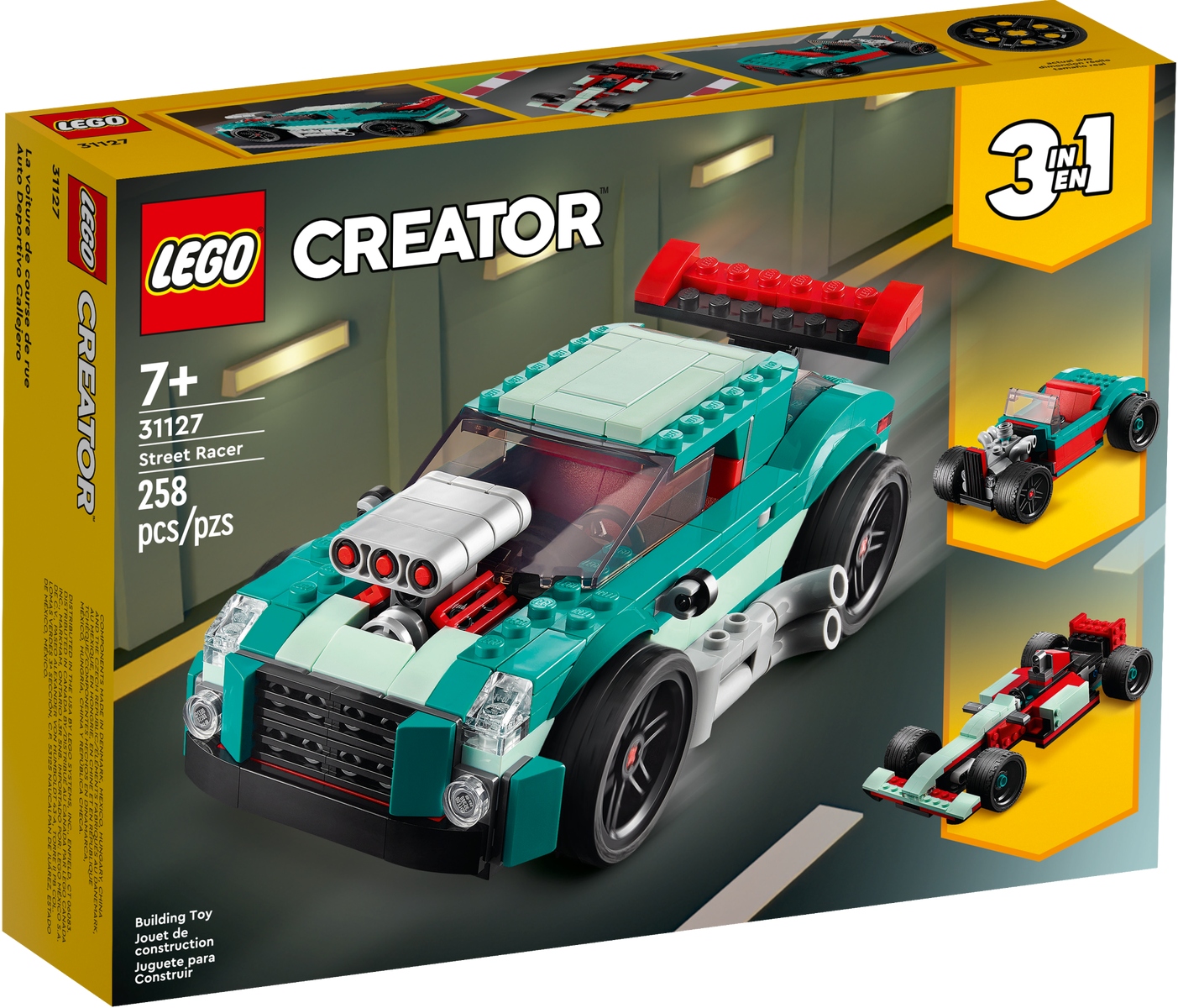 

Lego Creator 31127 Uliczna wyścigówka 3w1