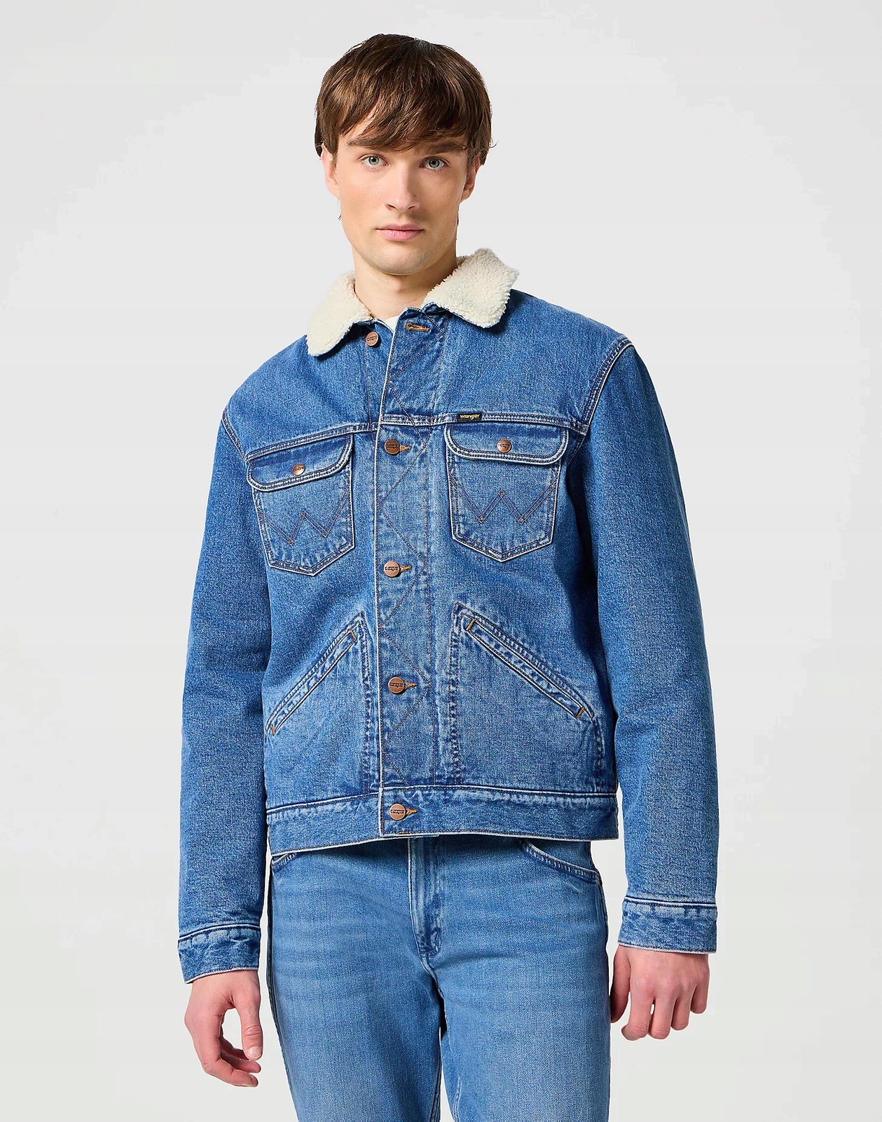 Pánská bunda Wrangler 124MJ Sherpa Wranch 112341083 XL