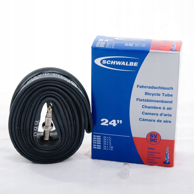 

Schwalbe Sv 9C Dętka 24x1.10 Presta 40mm