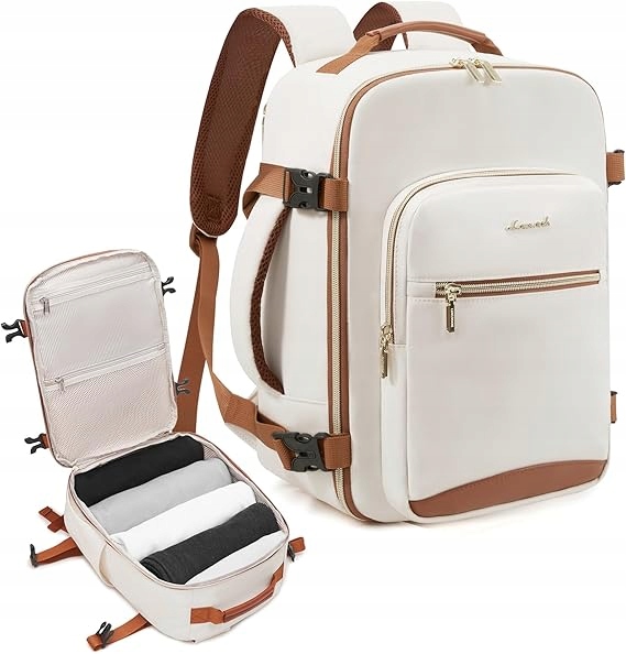 Batoh Kabinový Lovevook Příruční Zavazadlo Ryanair 20L 40x20x25cm Béžový