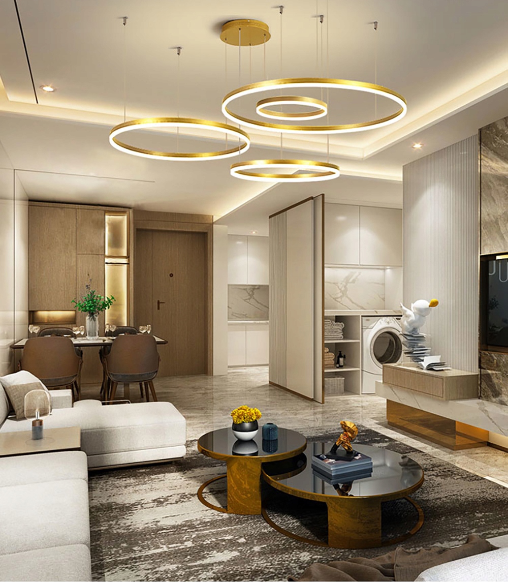 NOWOCZESNA LAMPA WISZĄCA LED 120W 80/60/40/20cm EAN (GTIN) 5903726635585