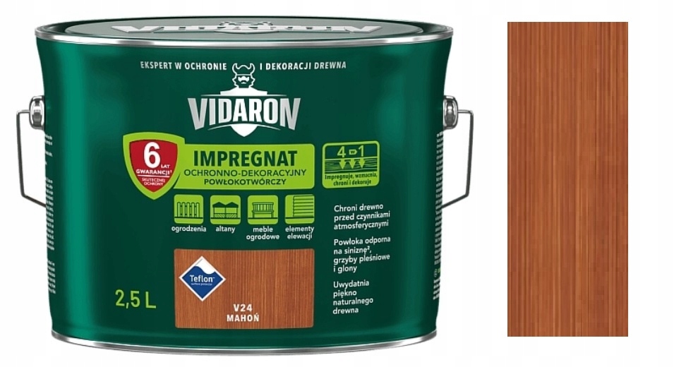 Vidaron Impregnát Na Dřevo 2,5 L Mahagon V24