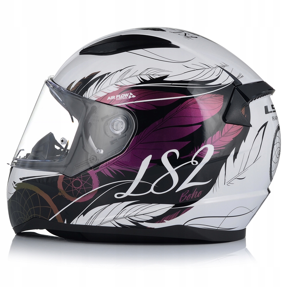 KASK MOTOCYKLOWY LS2 FF353 RAPID II BOHO DAMSKI 22.06 + CIEMNA SZYBA S Rozmiar S