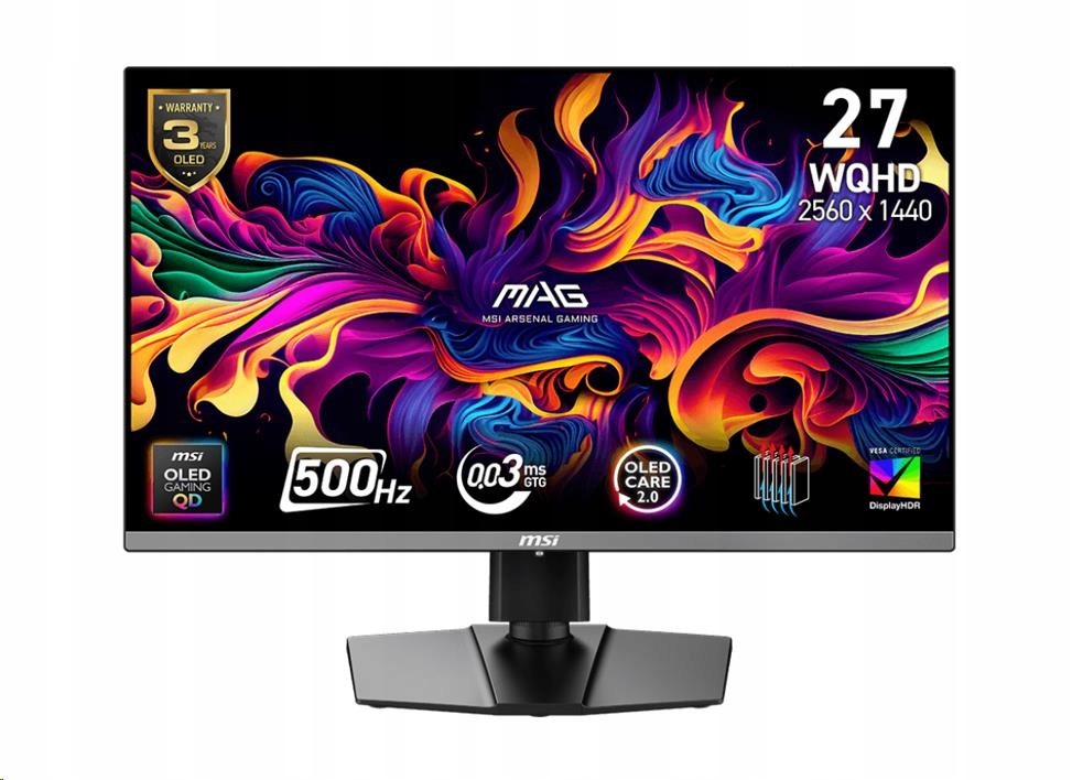 Msi Mag/ 272QP X50/ 26, 5"/ Qd-oled/ Qhd/ 500Hz/ 0, 03ms/ Čierna/ 3R Mag…