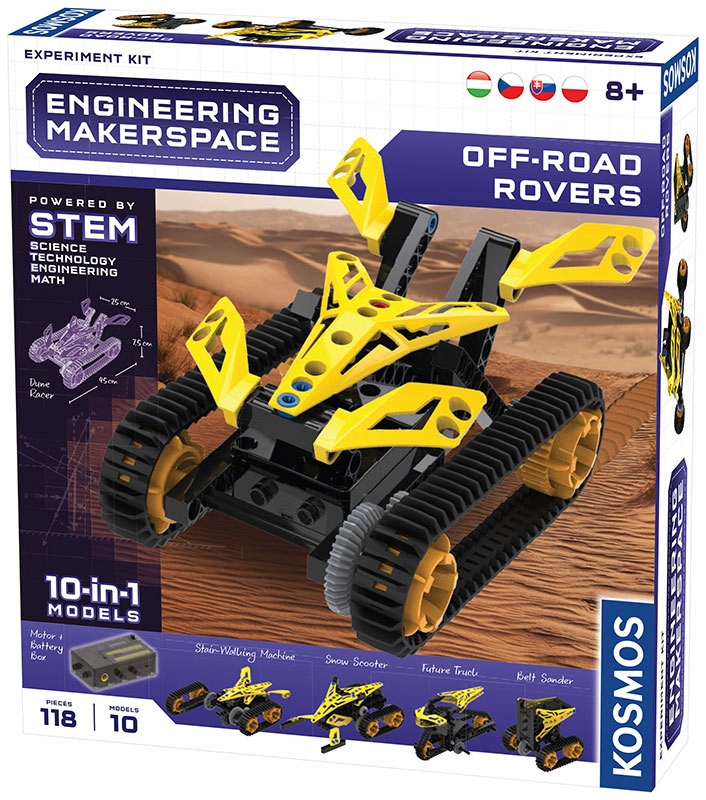 KLOCKI KONSTRUKCYJNE 10W1 OFF ROAD ROVERS POWERED STEM PIATNIK 8+