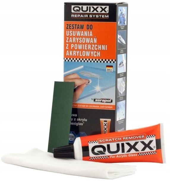 

Quixx Zestaw Do Usuwania Zarysowań Z Akrylu 50g