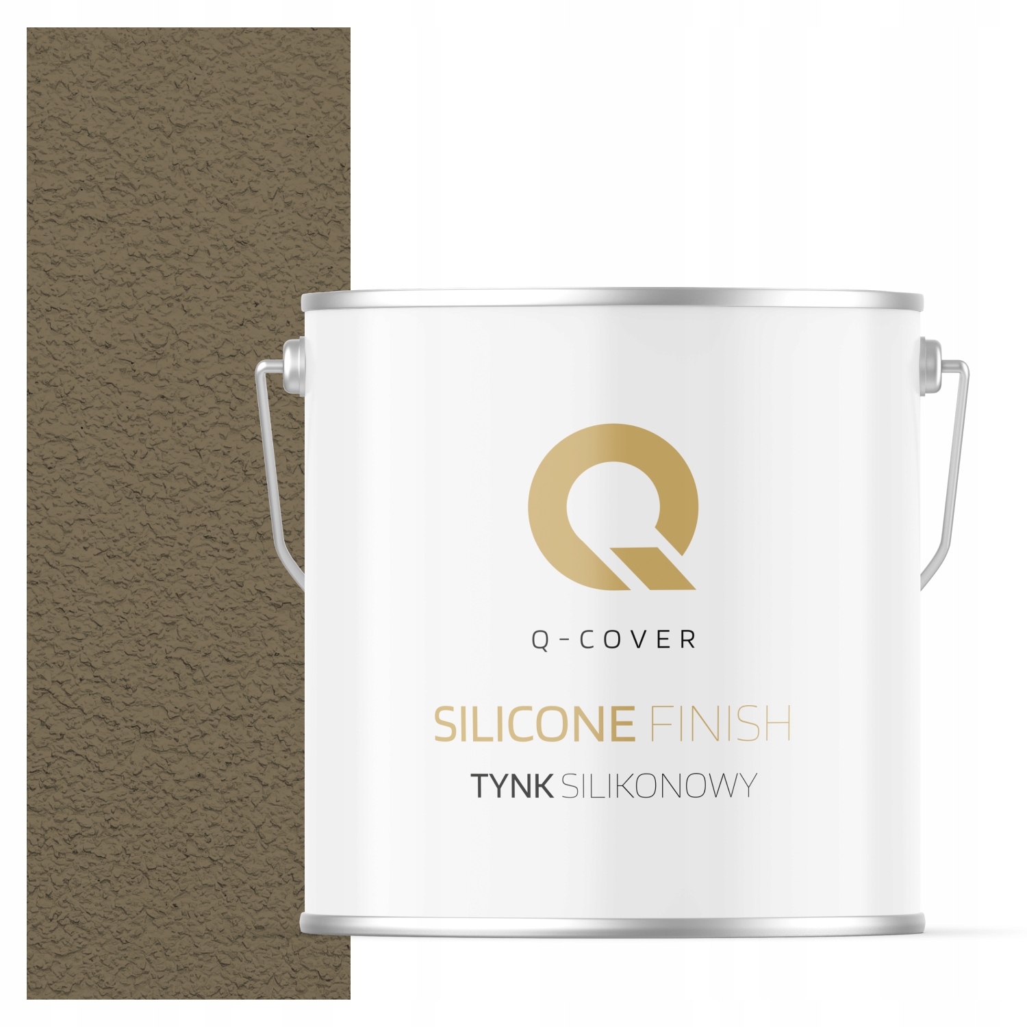 Silikonová Fasádní Omítka Khaki F455 7KG Beránek Granulace 2.0mm