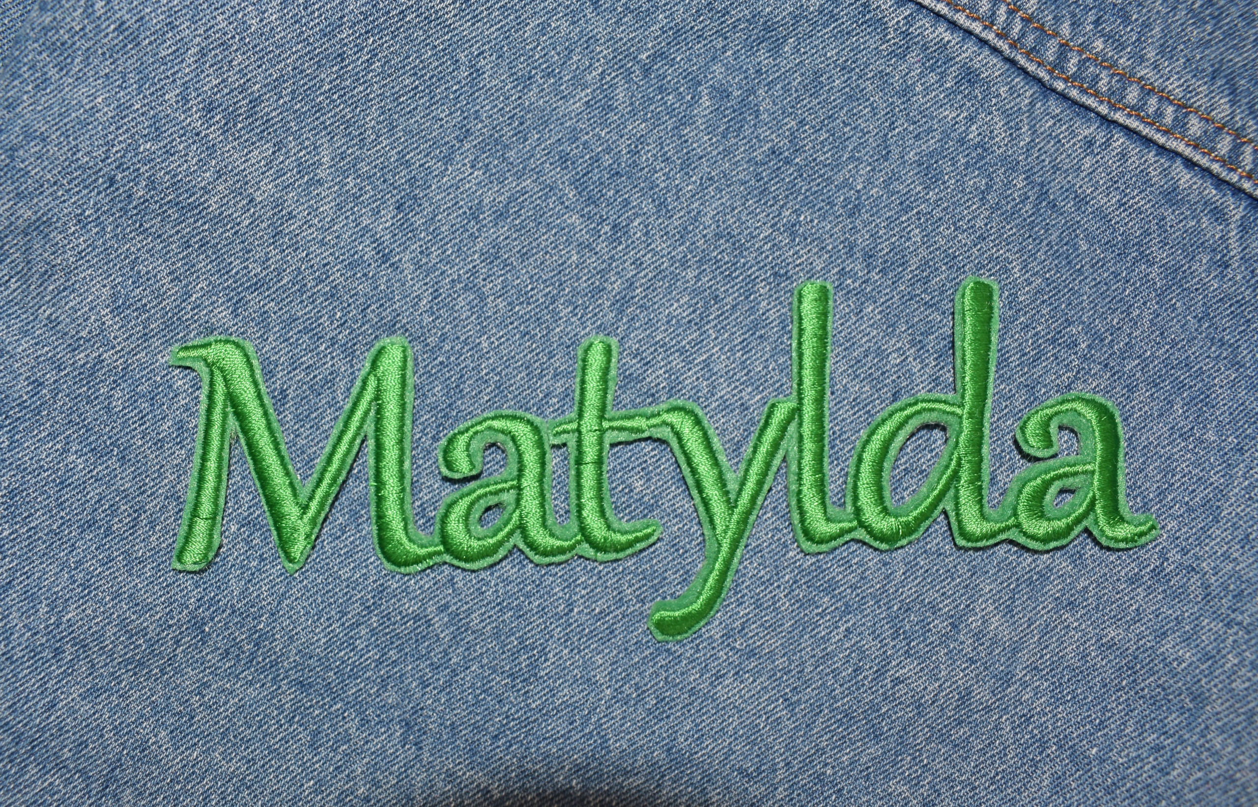 NASZYWKA termo naprasowanka aplikacja imię 4 cm Płeć uniseks